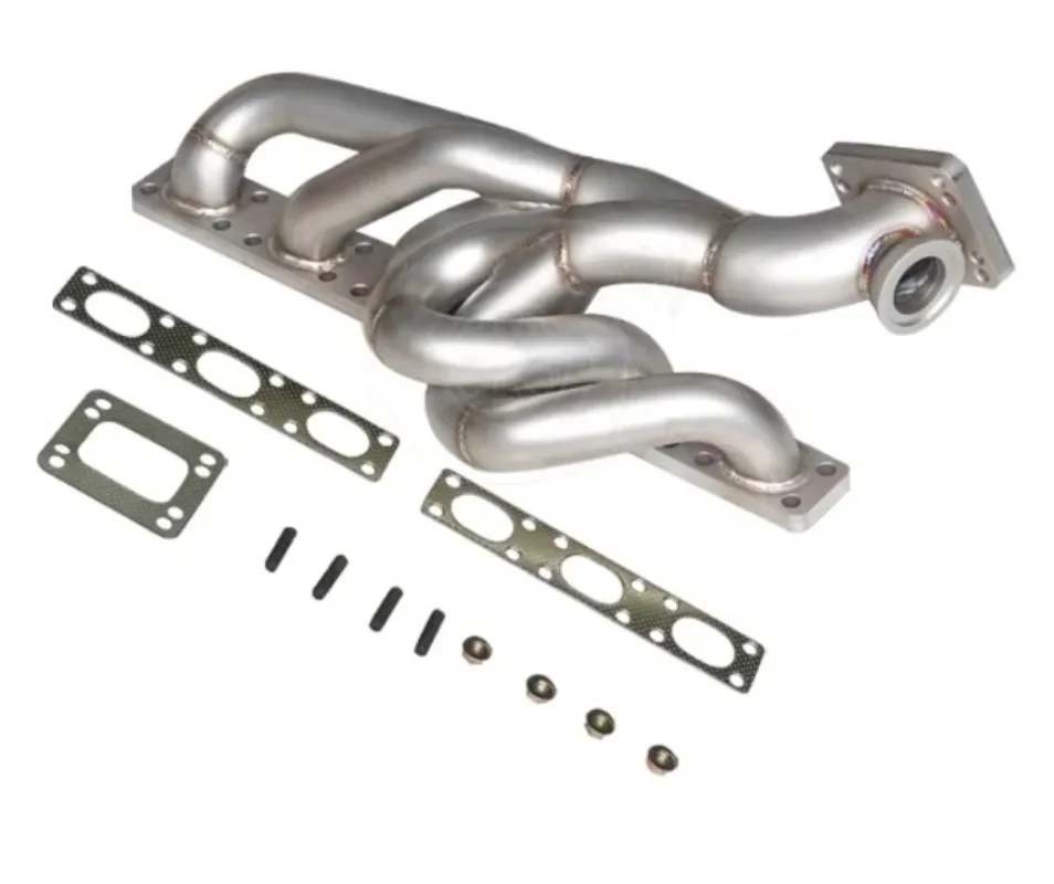 SS304 3.0mm thick Top Mount Exhaust M50 Manifold For M52 S50 S52 E36 E39 T3 / T4 1990-2001