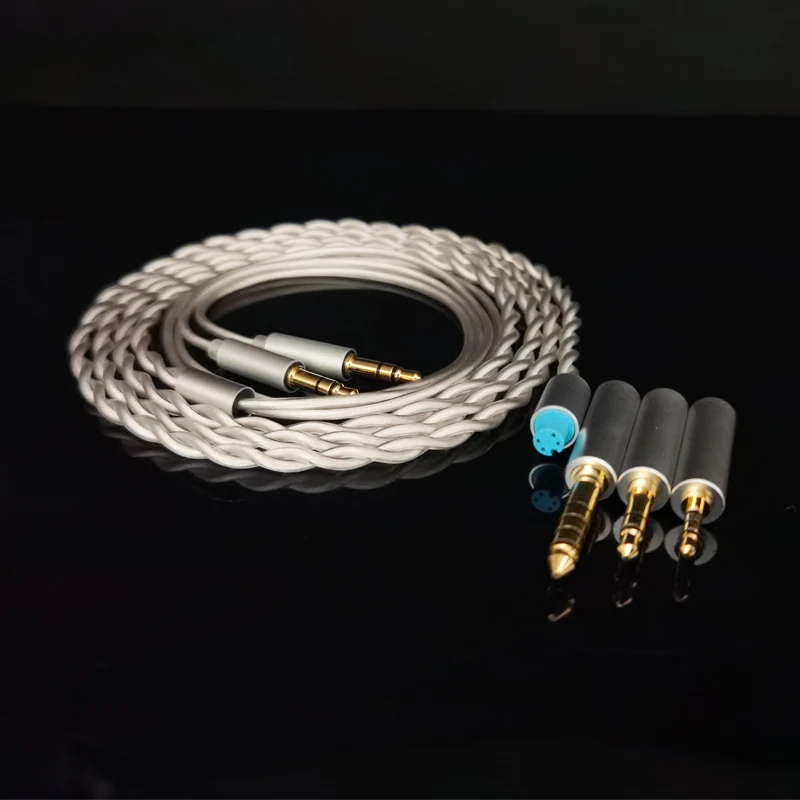 Misura HIFIMAN Fiio 3 in 1 Spine OCC 6N Crystal OCC Cavo per cuffie Cavo bilanciato per SUNDARA ANANDA HE4XX HE-400i K7