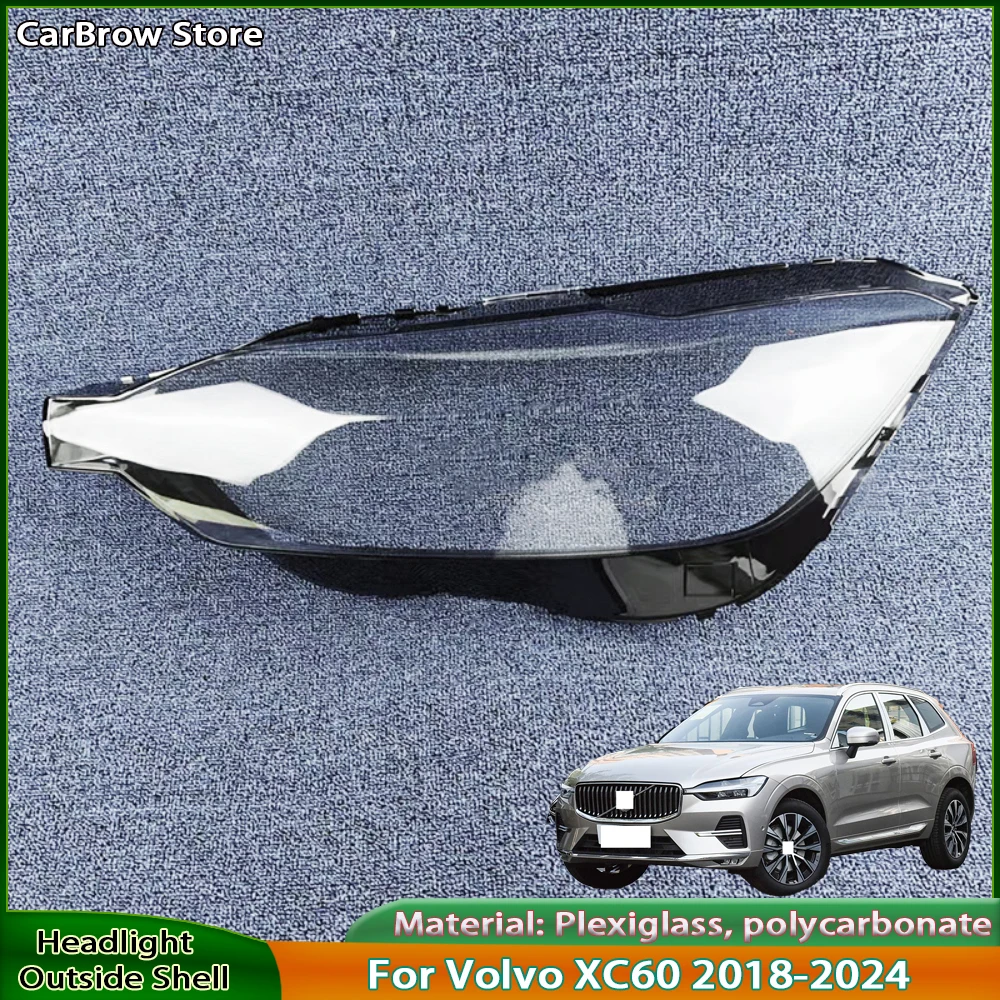 

Автомобильные аксессуары, прозрачная крышка, абажур для Volvo XC60 2018-2023, корпус фары, линза из плексигласа