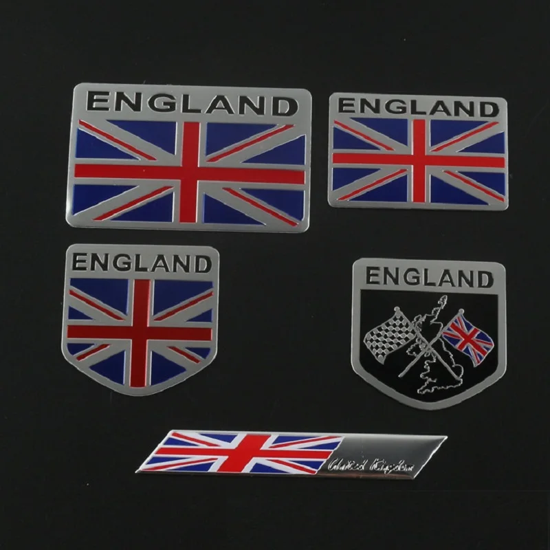 England Flag Car Stickers United Kindom Emblem UK Badge Decal For Land Rover Mini Cooper Auto Styling