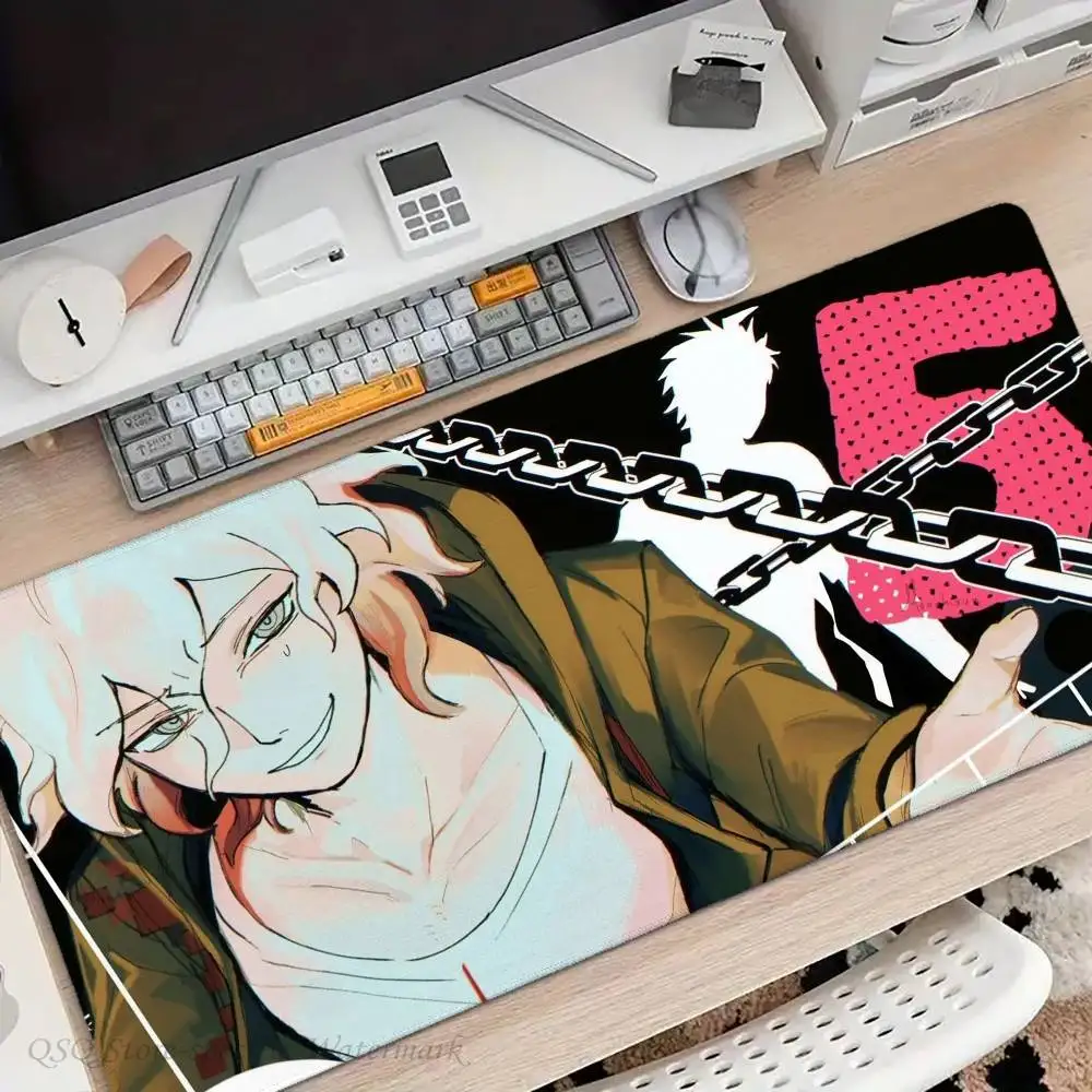 Nagito Komaeda Anime D-Danganronpa Mousepad Non-slip Suitable For Office Computers Laptops E-sports Game Desk Mats XXL Keyboard