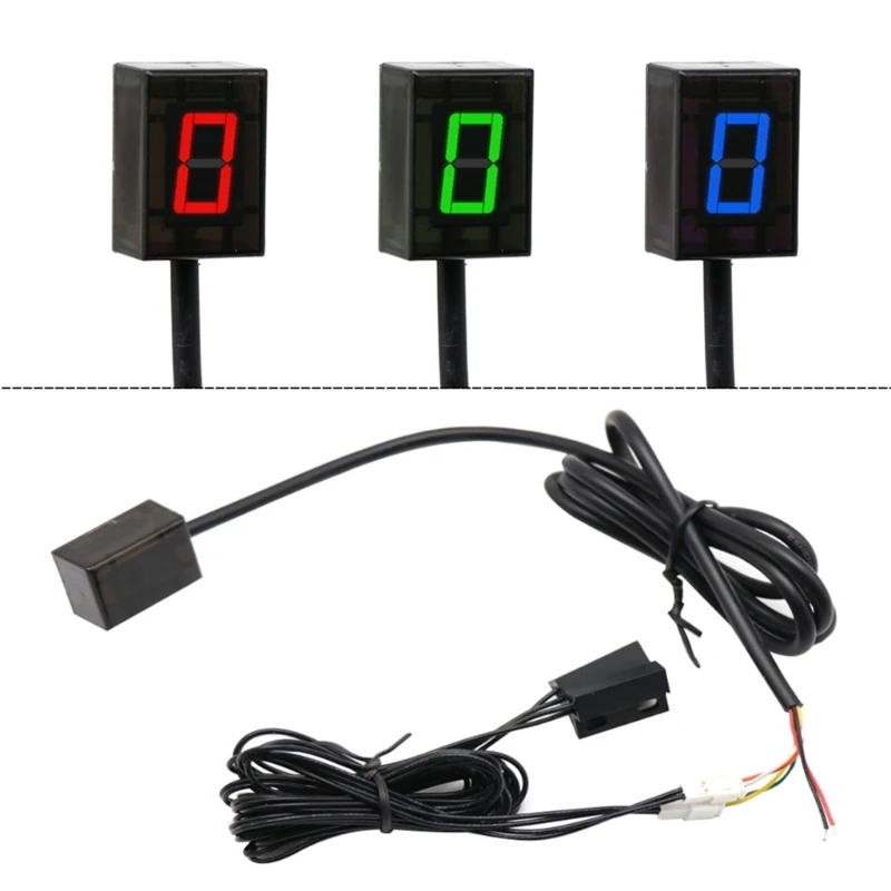 

Fit for CTX700 CB1100 VT400 CB400SF CBR650F CB650F Gear Indicator Motorcycle Off-Road Speed Led Display Meter Universal