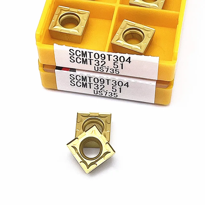 10PCS SCMT09T304 VP15TF UE6020 US735 CNC Lathe Cutter Cutting Carbide Inserts SCMT09T308 Turning Tools For Stainless Steel