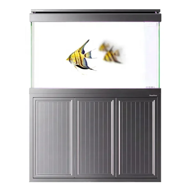 

SUNSUN HMTX High-grade Bottom Filter Aquarium Ultra-white Glass Dragon Fish Tank With Cabinet