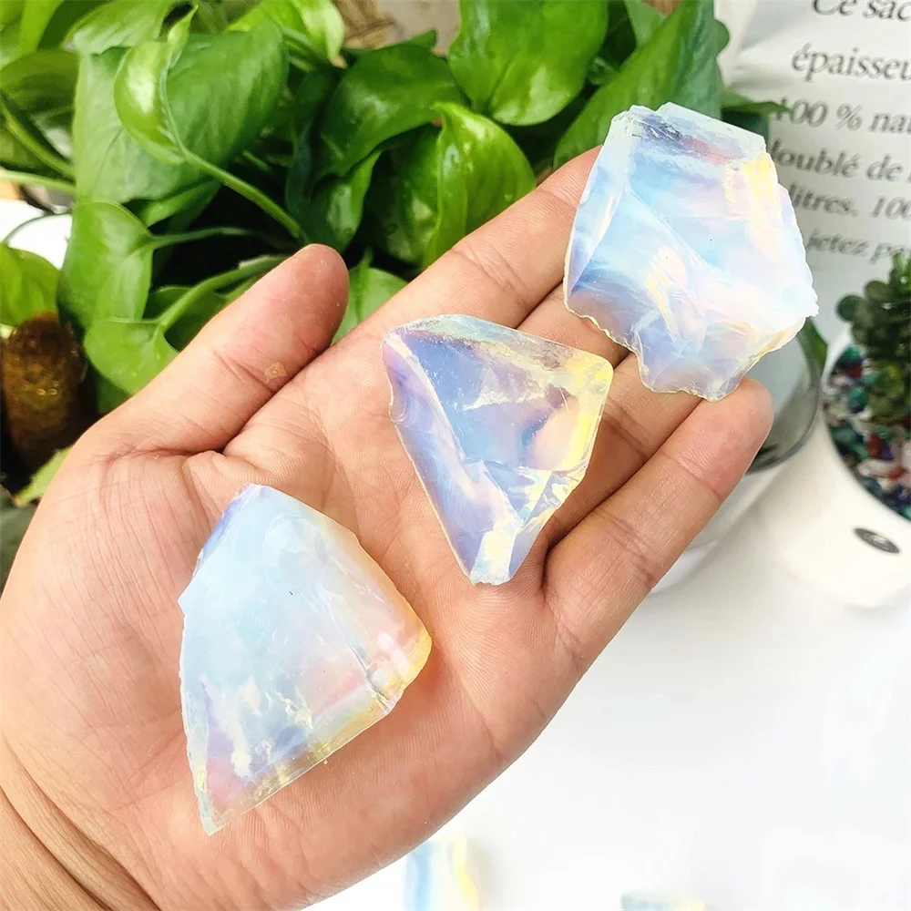 

Natural Opal Rough Stones Quartz Crystal Raw Mineral Reiki Healing Crystals Gem Specimens Collectible Home Decor