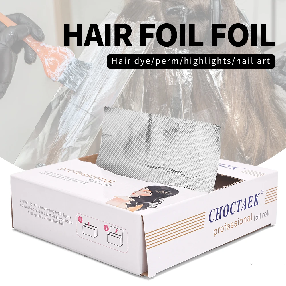 1Pcs Hair Coloring Aluminum Foil Sheets Barbershop Perm Aluminum Foil Paper Stain Professional Salon Hairdressing Coloring Tools