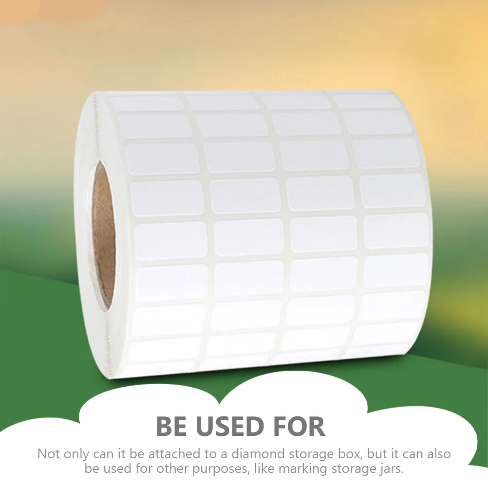 

Self Adhesive Labels Stickers Blank Tag Storage Container Self-adhesive Sticky Decal