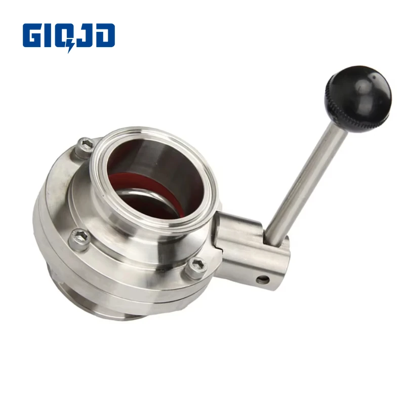 

1 шт., 19 мм/25 мм/32 мм/38 мм, нержавеющая сталь SS304, санитарный тип, 1,5 дюйма, трехзажимной клапан-бабочка, товары для домашнего пива, молочных продуктов