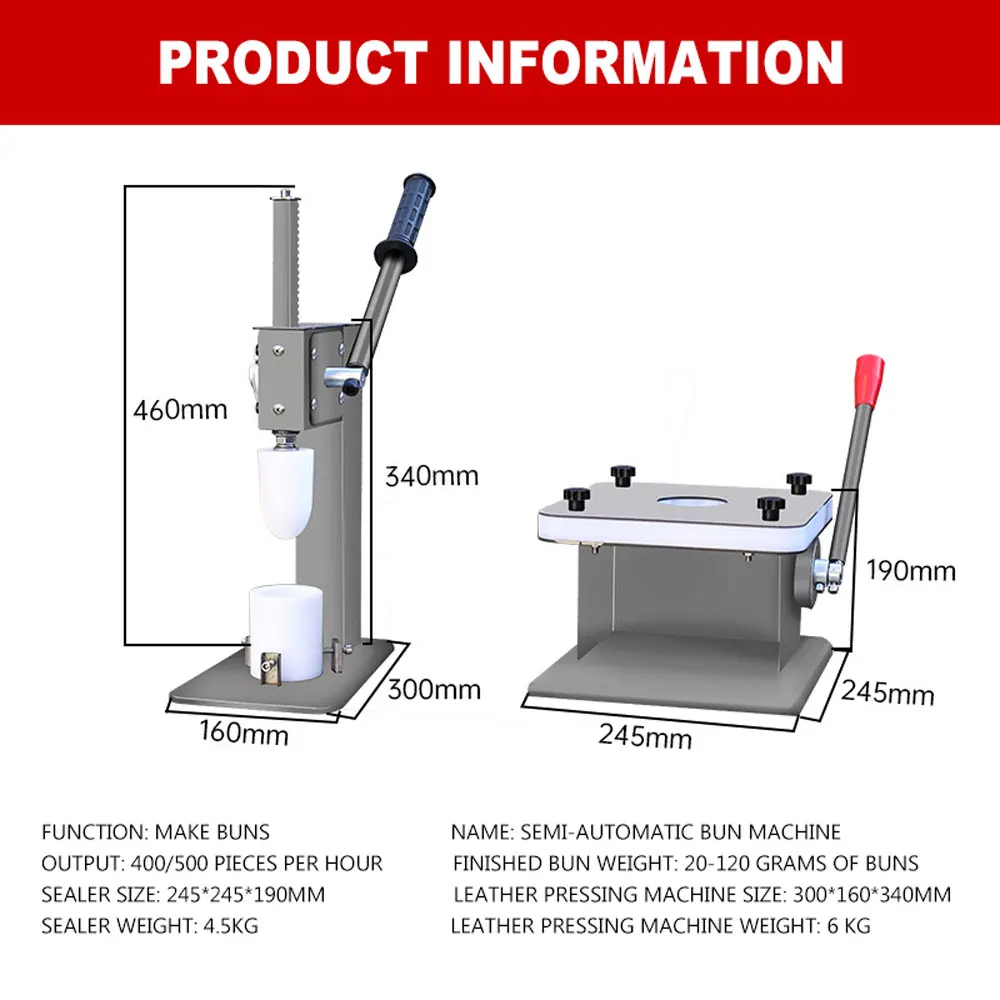 เครื่องทำแป้งโดว์อเนกประสงค์กึ่งอัตโนมัติเครื่องทำขนมปังยัดไส้เครื่องทำขนมปังกึ่งสำเร็จรูป