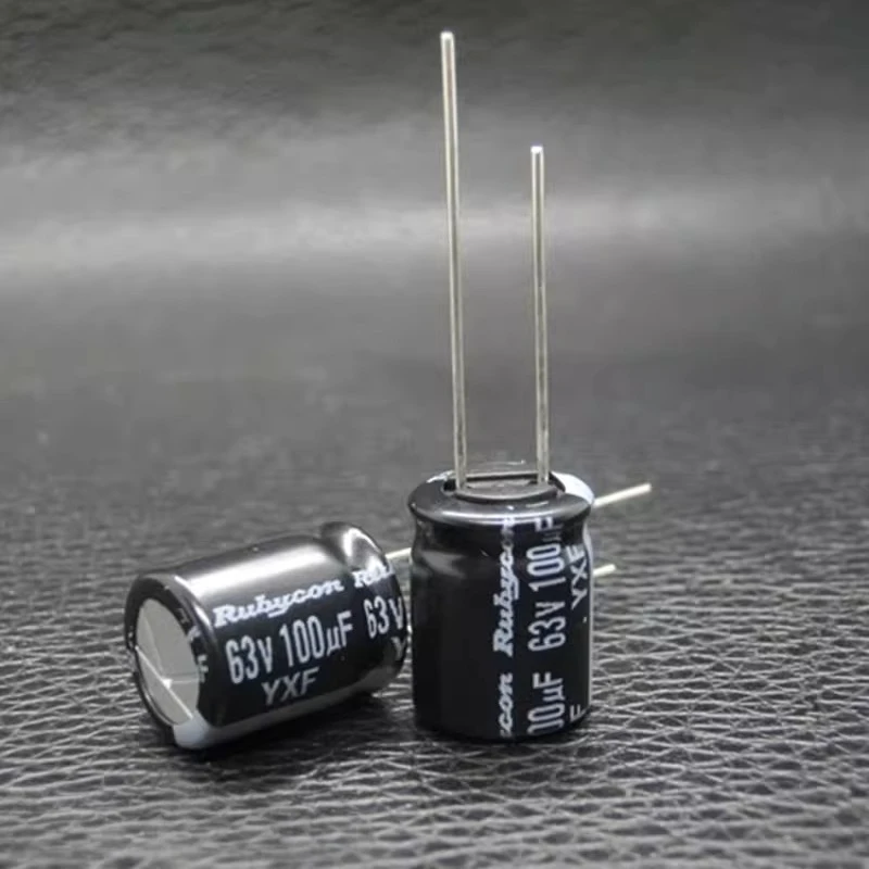 (10PCS)100UF63V Rubycon 63v100uF  YXF 10*12.5 Through Hole  Aluminum Electrolytic Capacitor
