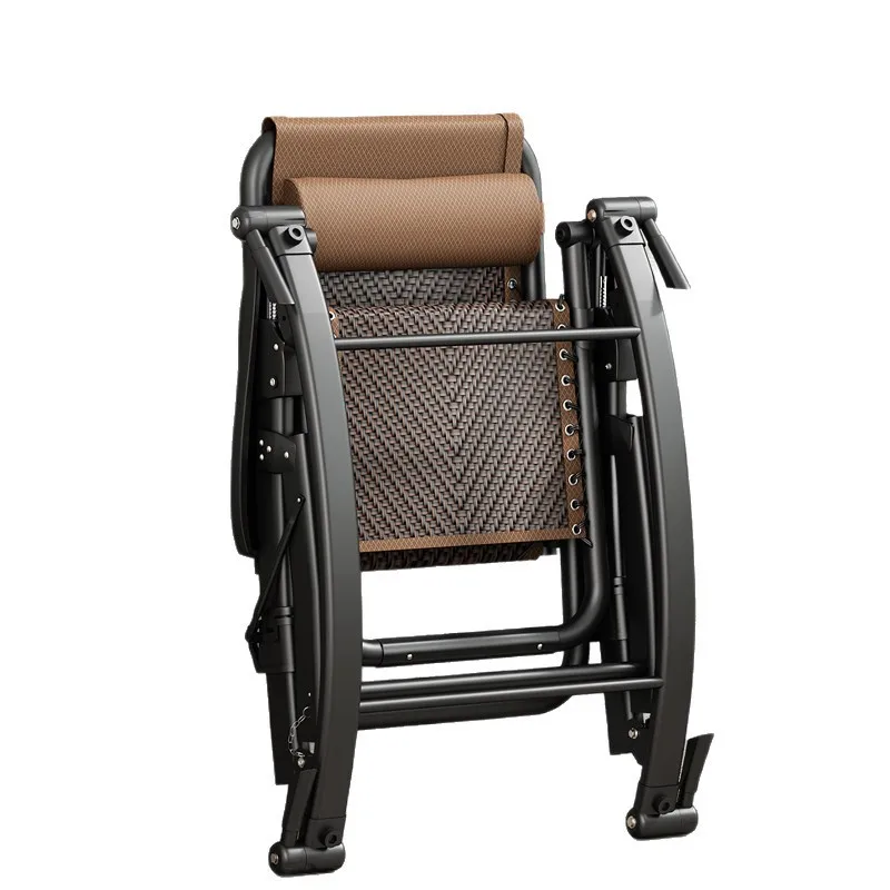 

Folding rocking reclining chair can sit, lie down and shake all seasons universal household garden nap leisure balcony chair