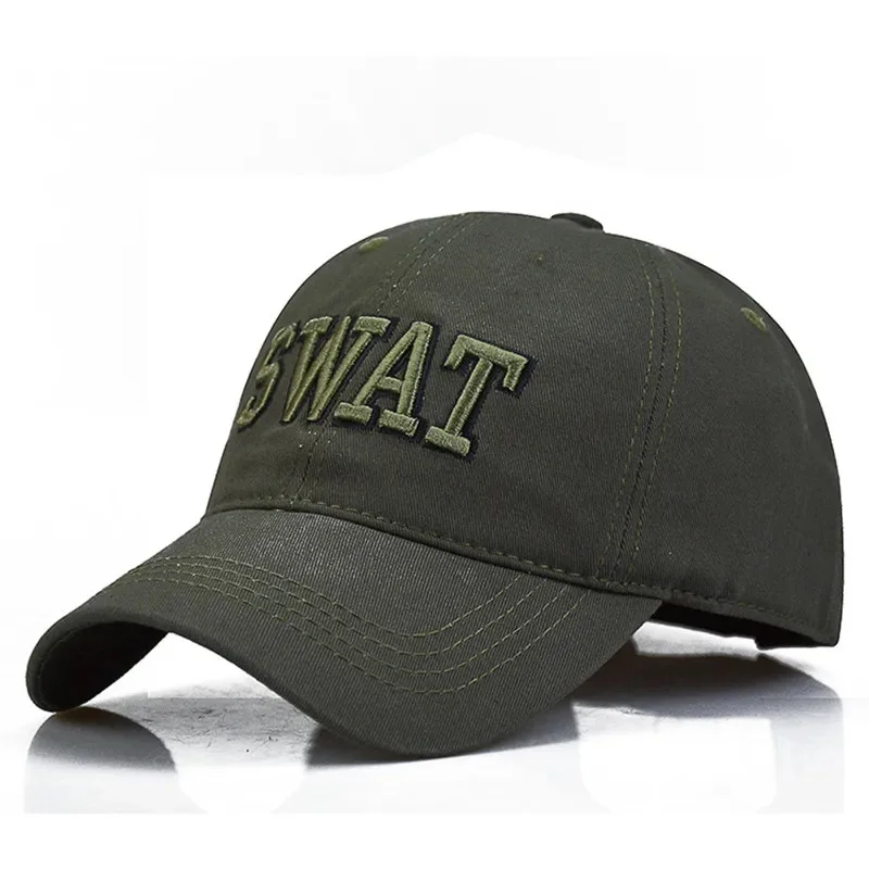 New Fashion SWAT Letter Embroidery Snapback Cap Unisex Spring and Autumn Outdoor Adjustable Casual Hats Sunscreen Hat