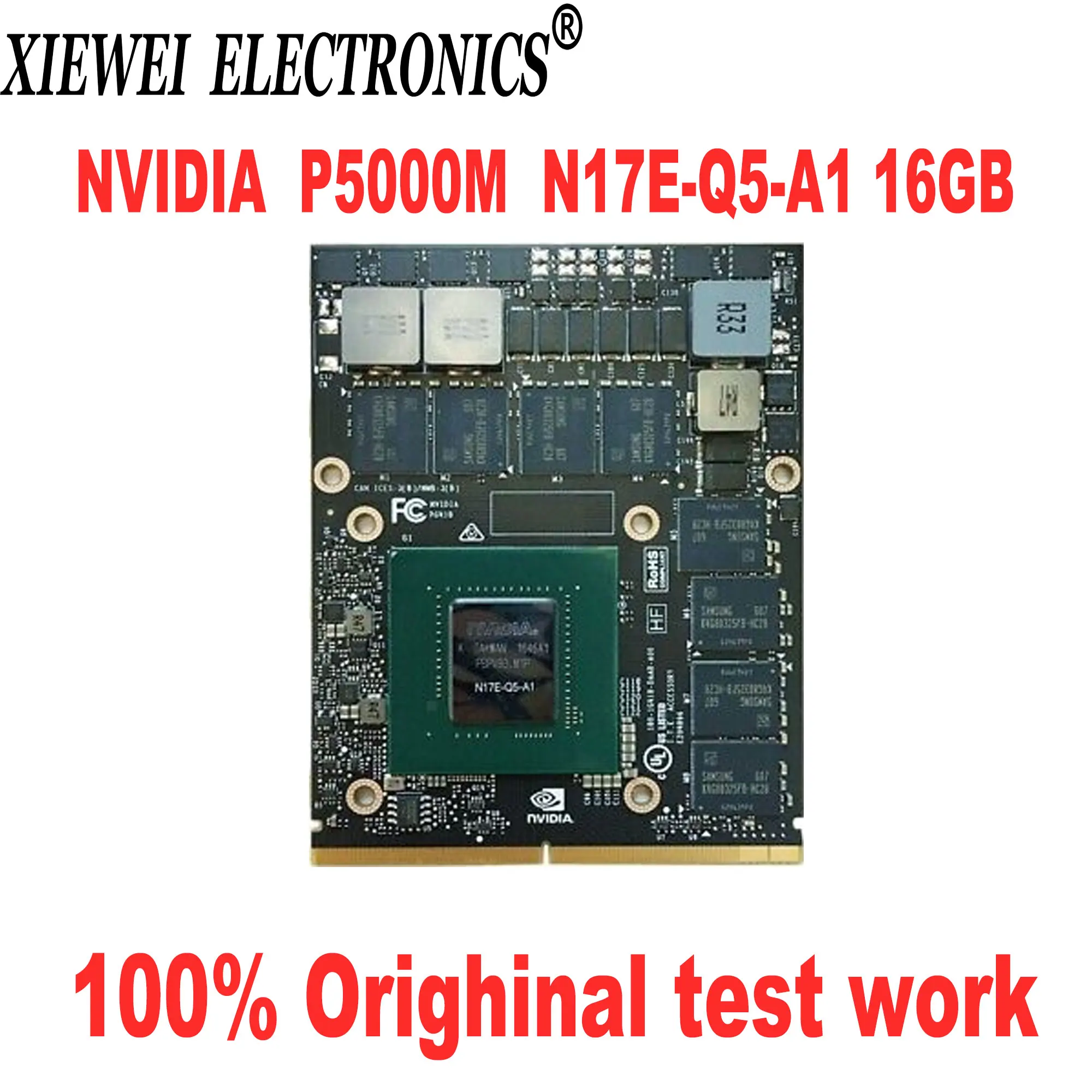 Original NVIDIA P5000 P5000M MXM 16GB GDDR5 N17E-Q5-A1 Graphics Card for Lenovo P71 HP ZBook 17 G3 G4 DELL M7710 M7720 100% Test