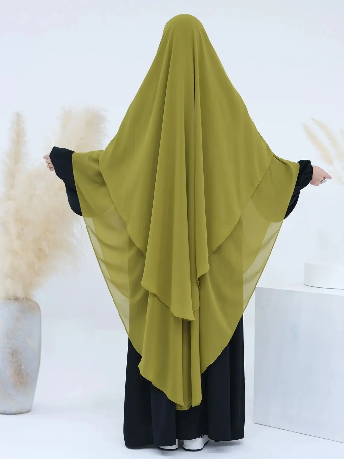 

Chiffon Niqab Headscarf Khimar Abaya Damen Saudi Arabia Turkey Islam Muslim Hijab Dress Prayer Clothes Abayas For Women Kebaya