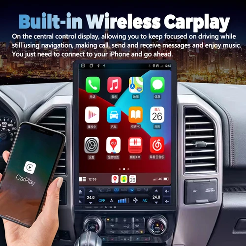 Imagen 2 del producto 16,8 ""Android 13 para Ford F150 F-150 F250 2015-2021 SYNC 2 SYNC 3 Radio de coche reproductor de vídeo Multimedia GPS navegación Carplay