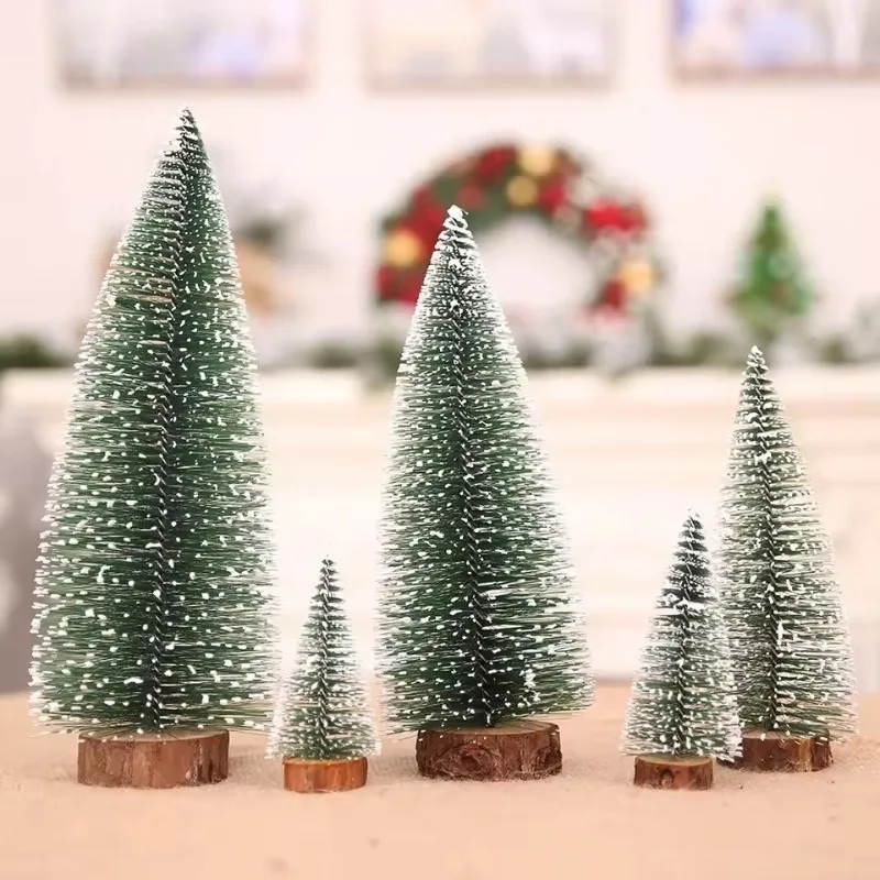 

2025 New Year Mini Artificial Christmas Tree - Cedar Pine Figurine, Perfect for Micro Landscape & Halloween Home Decor