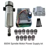 스핀들 모터 키트, CNC 라우터 아크릴 ABS 타각기, ER11 ER16 스핀들 모터, DC 24V, 48V, 110V, 200W, 300W, 500W, 800W 6