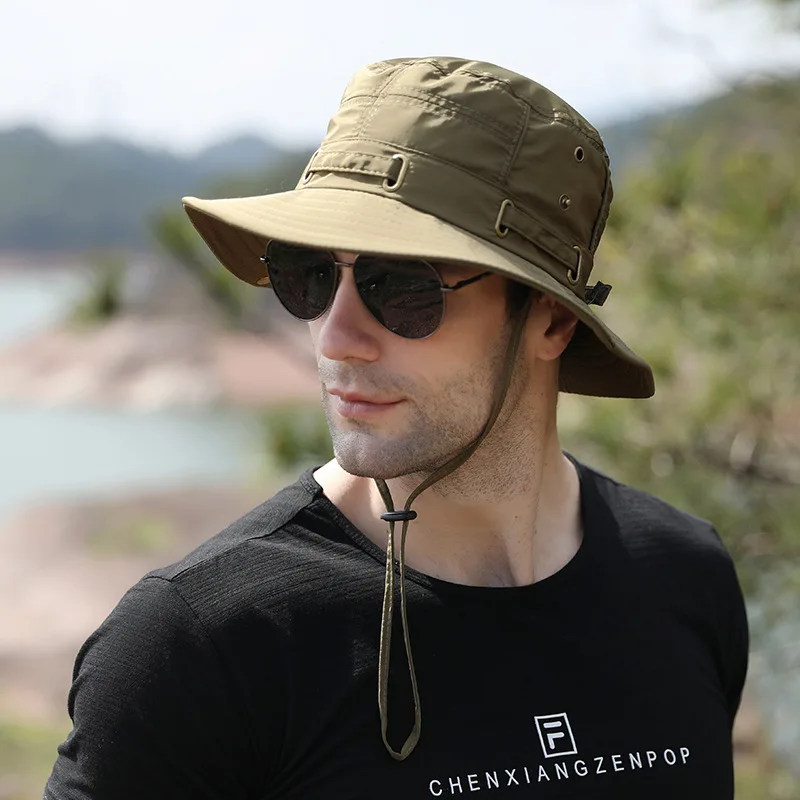 

Summer Hat Men's And Women's Fisherman Hat Sun Visor Hat Outdoor Breathable Mountaineering Hat Leisure Sports Fishing Hat