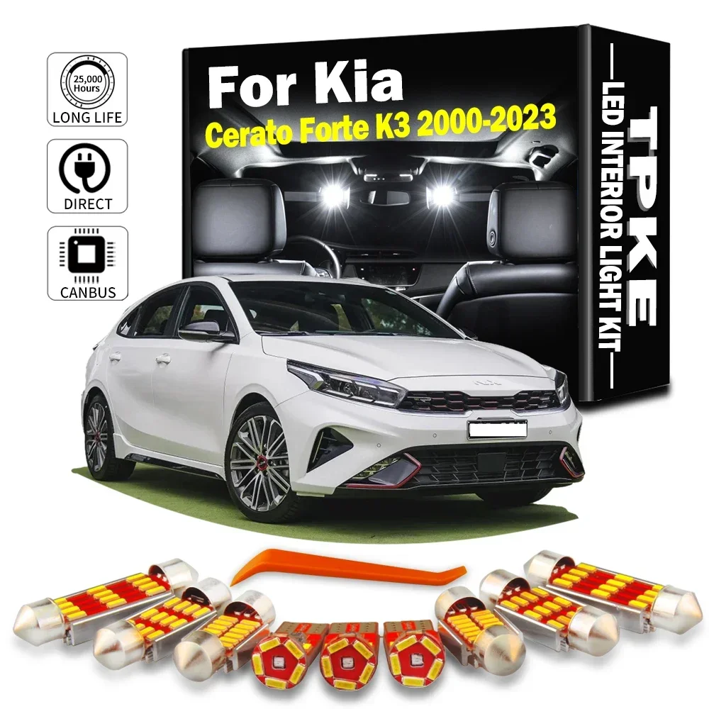 Accessories LED Interior Map Dome Plate Light Car Bulbs Kit For Kia Cerato Forte K3 LD TD YD 2000- 2018 2019 2020 2021 2022 2023