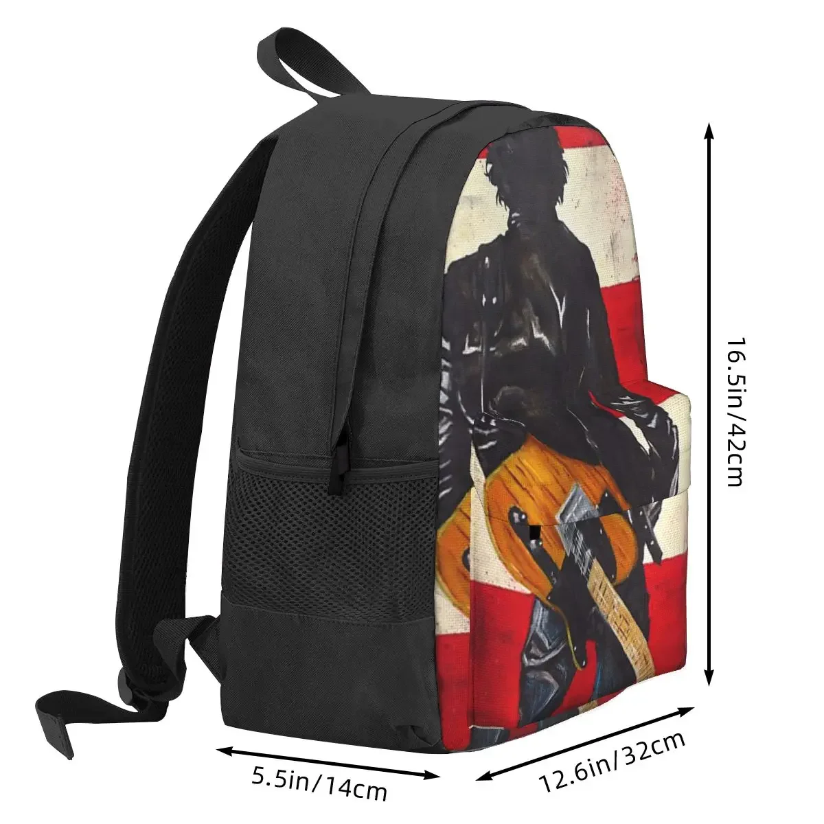 Bruce Springsteen Backpacks Boys Girls Bookbag Students School Bags Cartoon Kids Rucksack Travel Rucksack Shoulder Bag