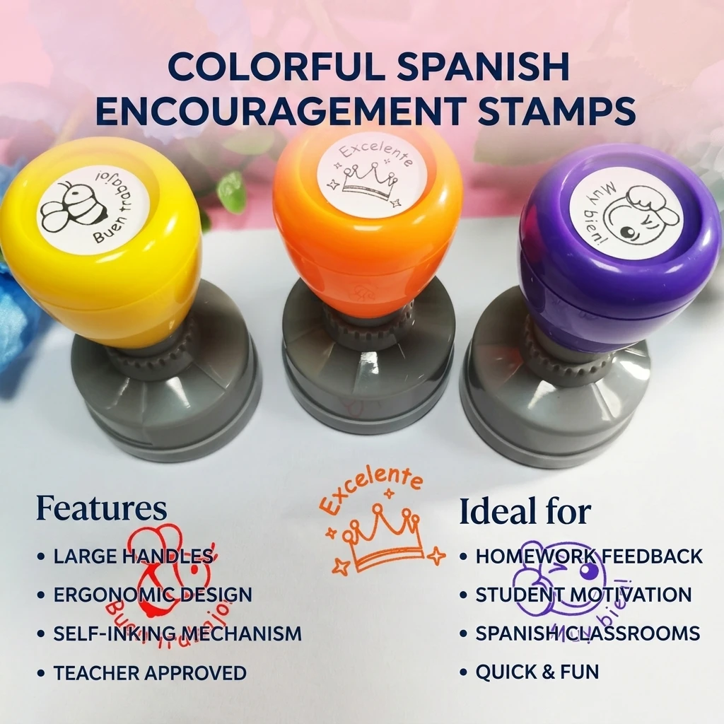 Self Inking Stamp - Timbri Colorati per Insegnanti, Set di