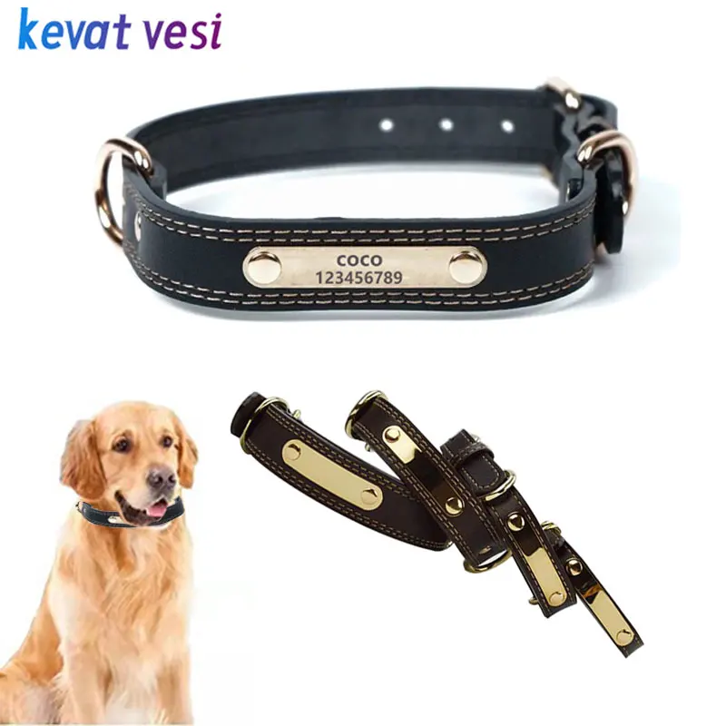 Customizable Pet Collar Personalized Dog Collar Anti-Lost Adjustable Collar for for Small Medium Large Cats Dogs Pet Supplies