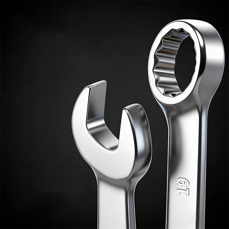 Llave combinada de trinquete de 6mm/7mm/8mm/9mm~32mm, llave de boca abierta, herramienta universal para reparación de automóviles, 1 unidad