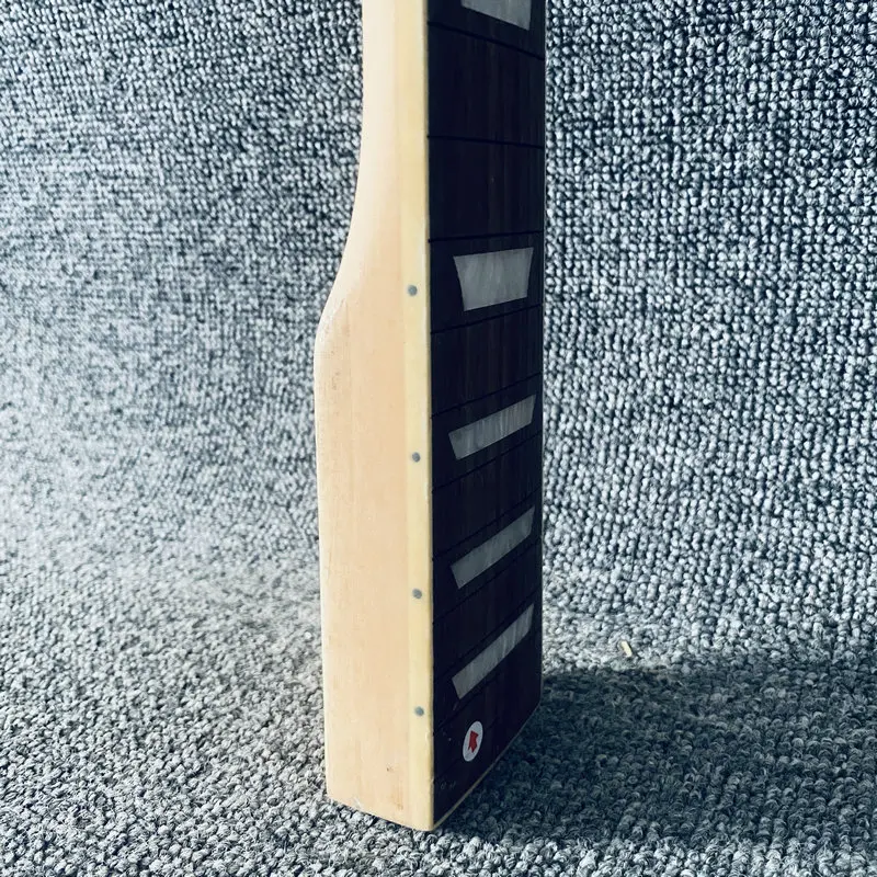 FN347  Busker's Original 6 String Electric Guitar Semi Finishing Guitar Neck Paints Burn in Maple+Rosewood 22 Frets 628mm image 5
