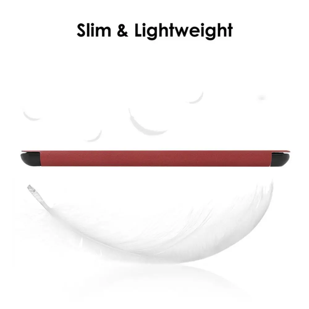 Premium 6 Inch E-Reader Case Auto Sleep/Wake Anti-fall Folio Cover Shockproof Leather Back Cover for Kindle Voyage