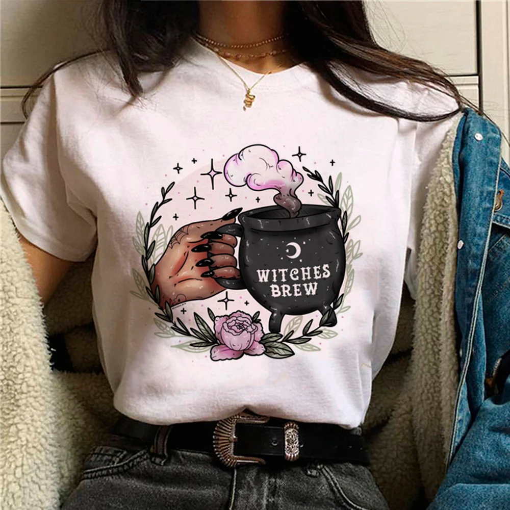 Witch Magic top women anime tshirt girl comic streetwear funny clothes