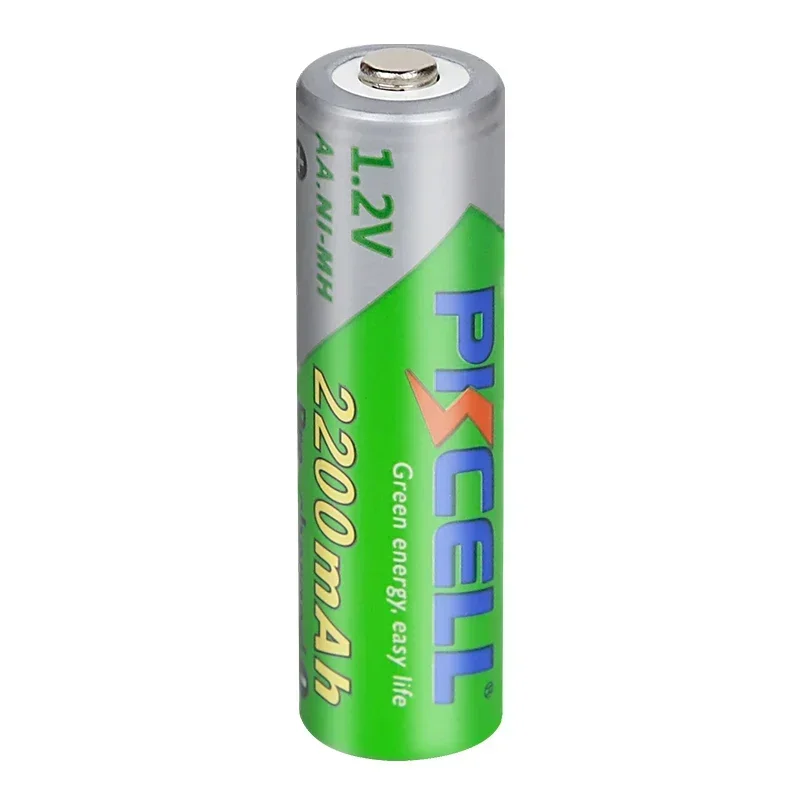 2/4Pcs PKCell 1.2V 2200mAh AA Rechargeable Battery NIMH AA Low Self discharge Battery LSD Precharged Batteries for Camera Toys