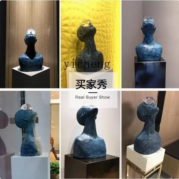 b11-7.1  Simple Modern Character Handicrafts Creative Home Desktop Living Room Entrance Decoration Ornament