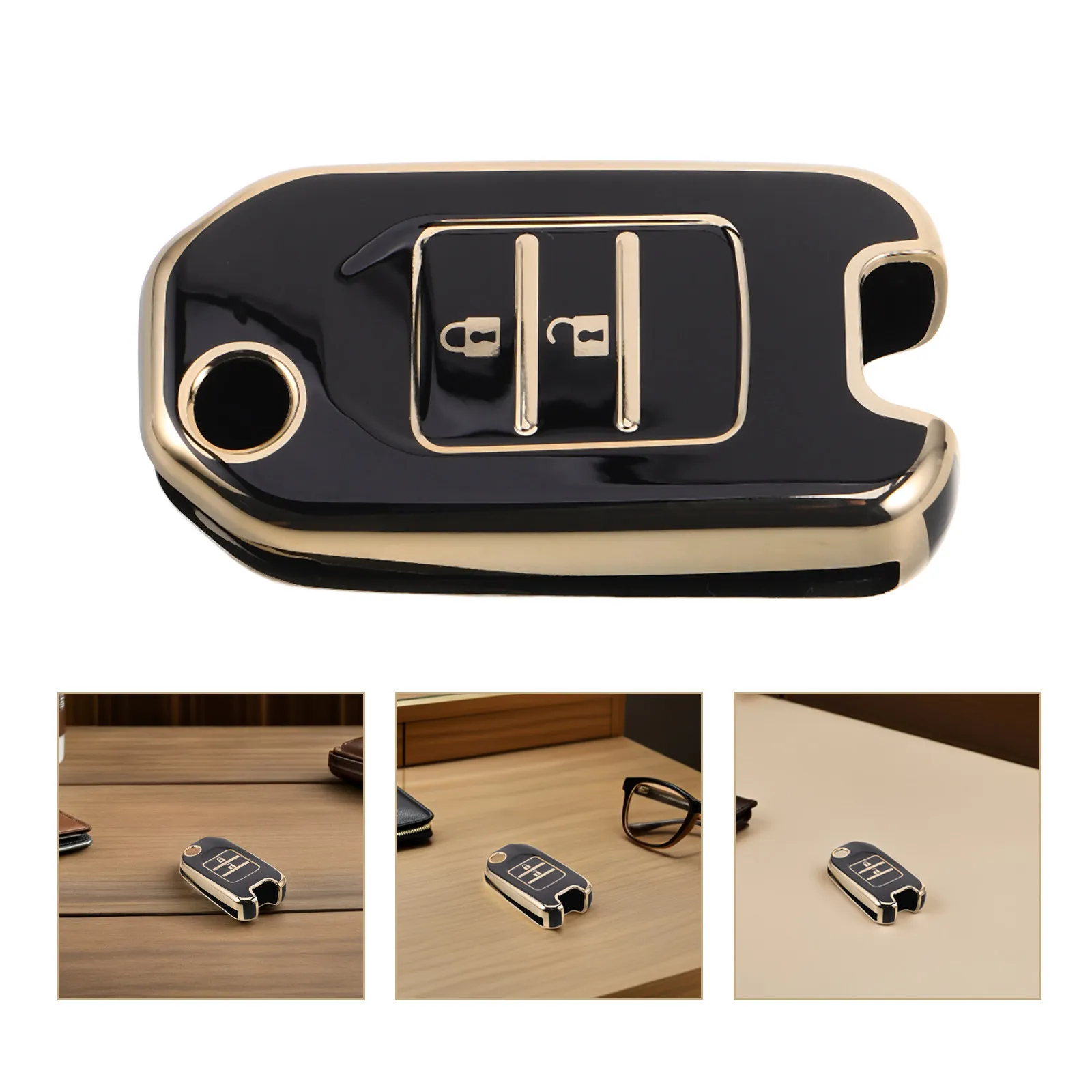 

4 шт. универсальных защитных чехлов из ТПУ для автомобильных ключей-брелоков, противоударные, легкие, водонепроницаемые, для дистанционного управления, с защитой от кражи