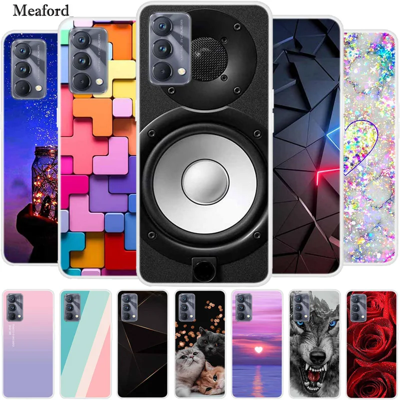 Funda de silicona suave de lujo para Realme GT Master Edition, Funda de TPU para teléfono, Funda para Realme GT Explorer Master Edition, Coque de dibujos animados