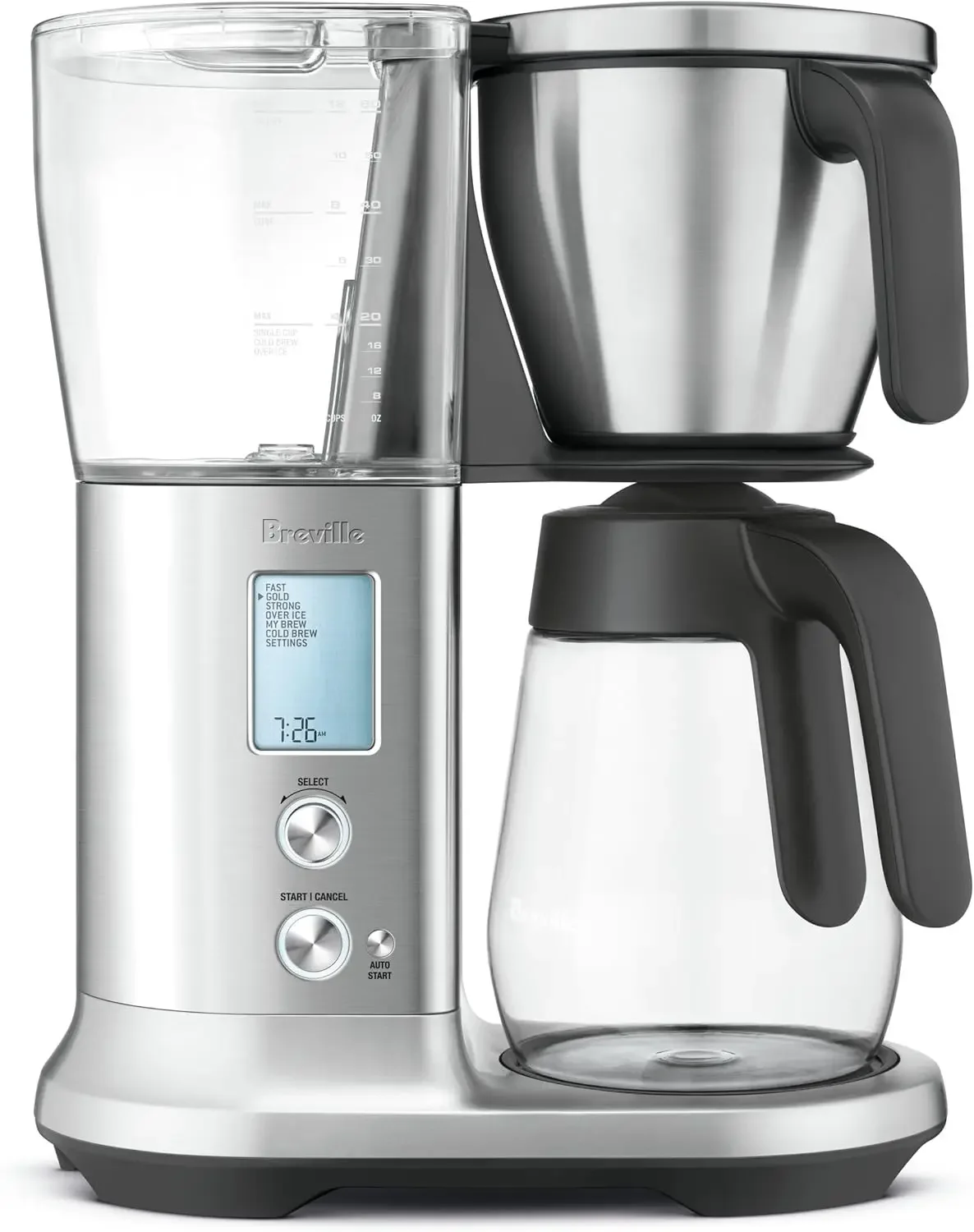 

Breville the Precision Brewer ® Стеклянная капельная кофемашина, BDC400BSS, матовая нержавеющая сталь