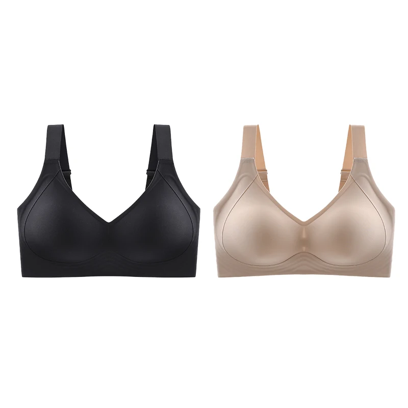 FallSweet Plus Size Wireless Support Bra for Women Big Bus Seamless Push Up Bralette Anti-Sagging Sleep Yoga Sports Lingerie