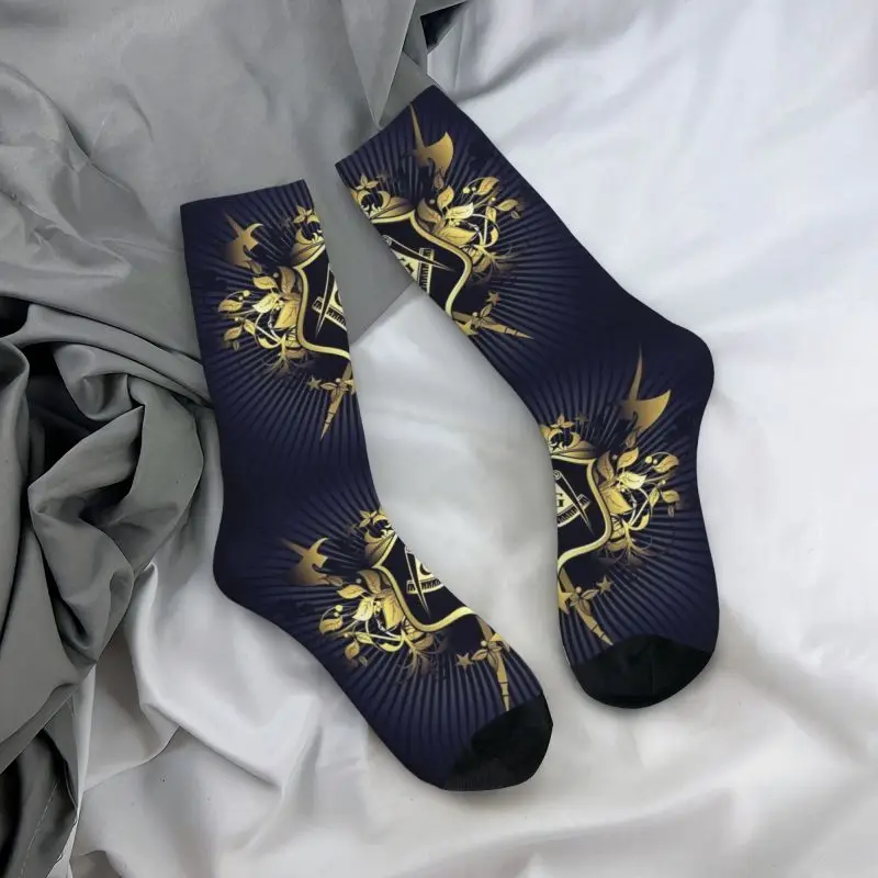 Freemasonry Men's Crew Socks Unisex Cool Masonic Mason Spring Summer Autumn Winter Dress Socks