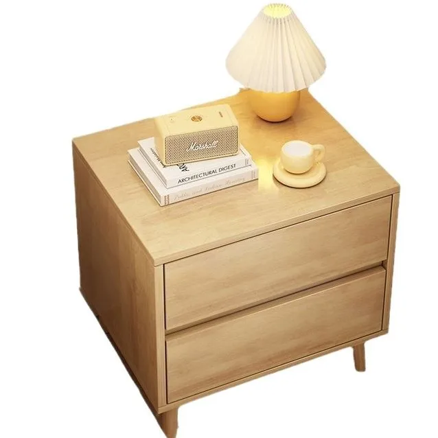 

Bedside table Bedroom home new Nordic bedside table with drawers Large capacity multi-layer storage cabinet Rental side cabinet