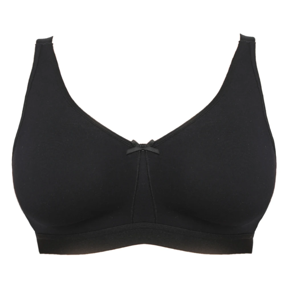 New Plus Size Bras For Womens Adjusted-straps Underwear Cotton Wireless Full Cup Ultra-thin Woman Underwear B C D E F G H I