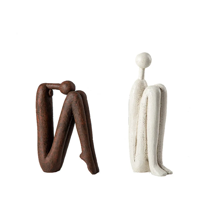 

Picking up light series, humanoid sculpture, resin material, home soft decoration ornament, portrait ornament