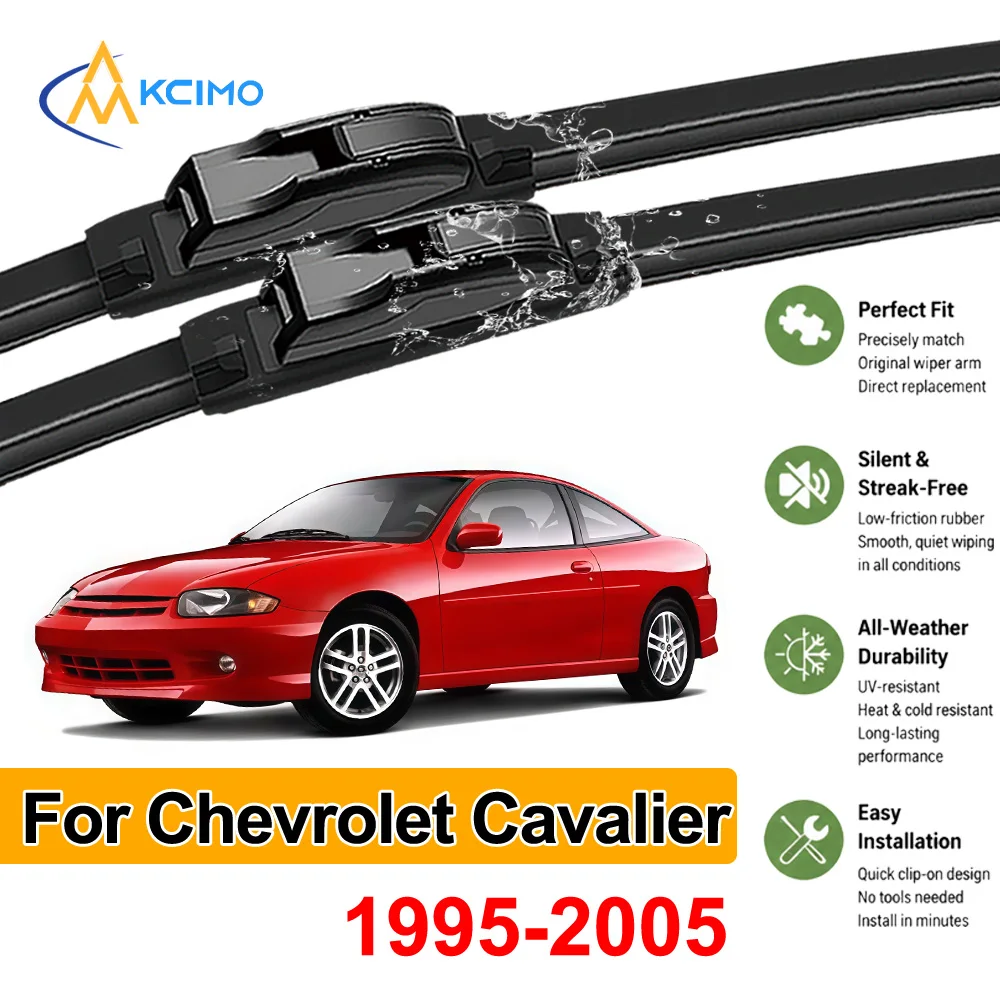 Wiper Blades Front Window For Chevrolet Cavalier 1995-2005 Auto Parts Windshield Rubber Car Wipers Replacement Kit Clear View