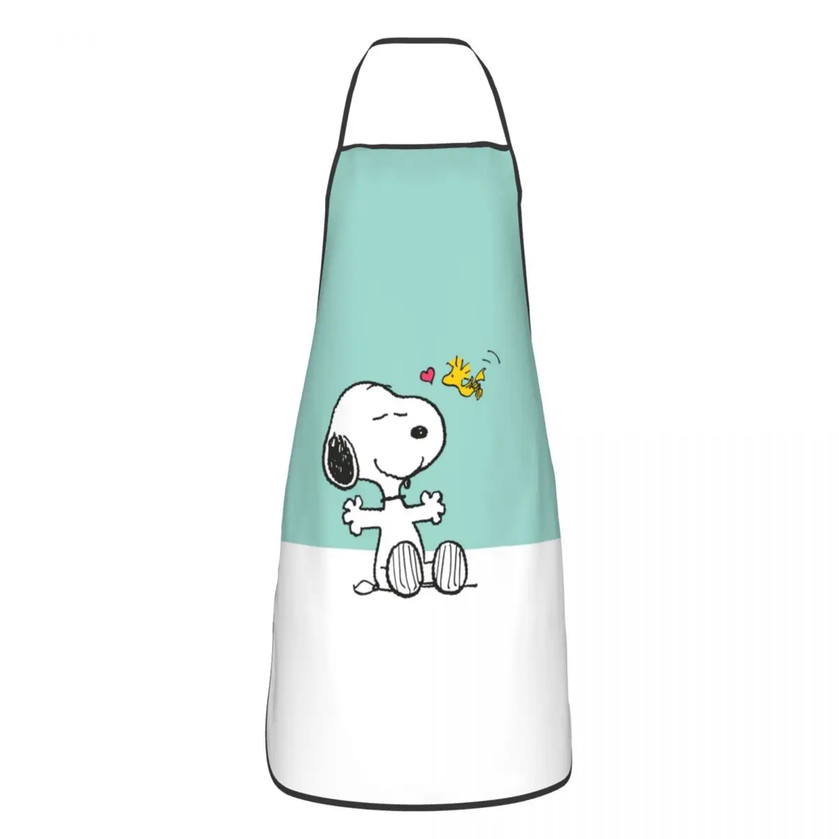 Custom S-Snoopys Anime Apron for Women Men Unisex Bib Cooking Kitchen Tablier Cuisine Chef Painting