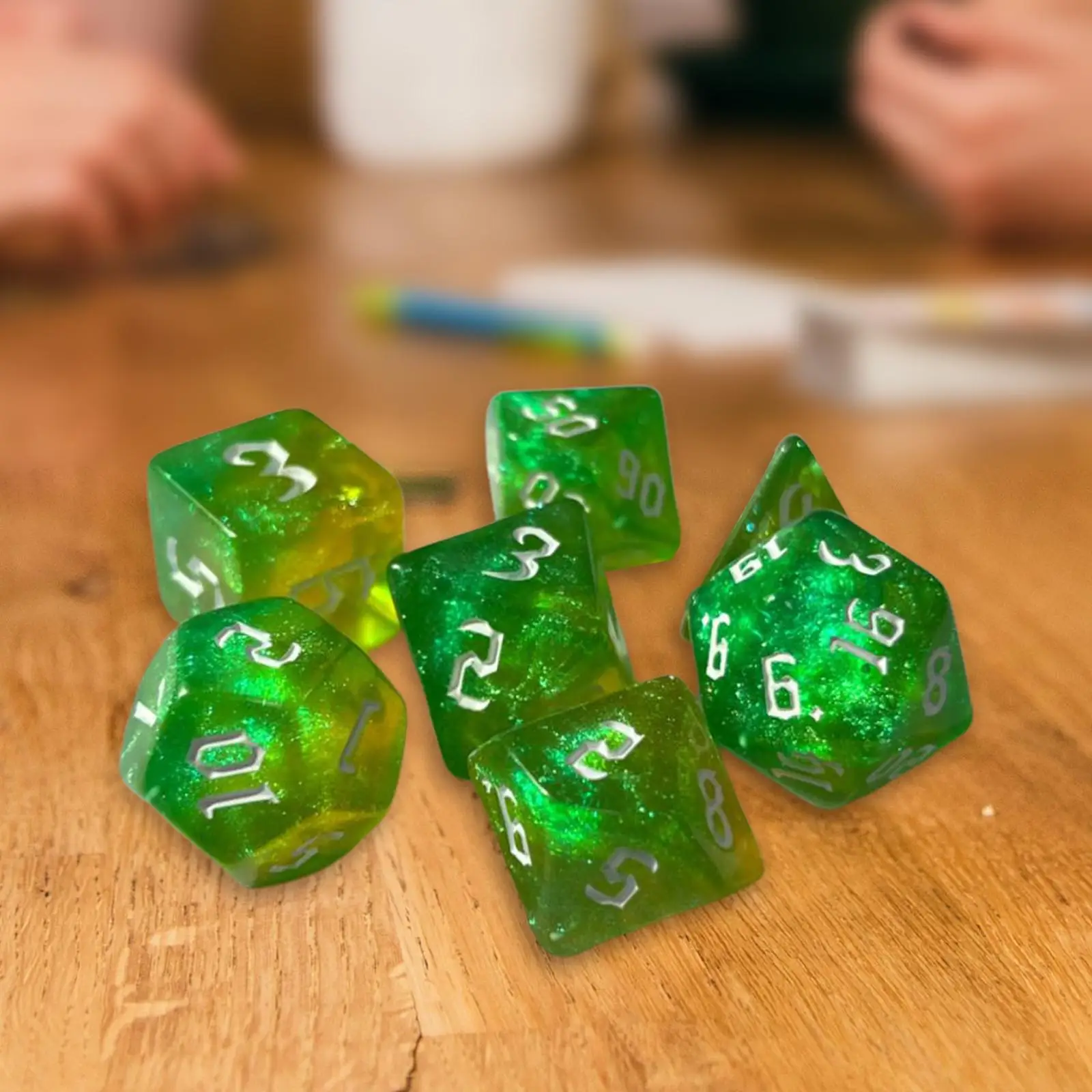 7x Polyhedral Dice Entertainment Toys D4-D20 for DND Board Game Table Game