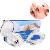 10PCS High Quality Reusable Silicone Nose Clip Magnetic Anti Snore Stopper Device Snoring Silent Health Care Tray Sleeping Aid