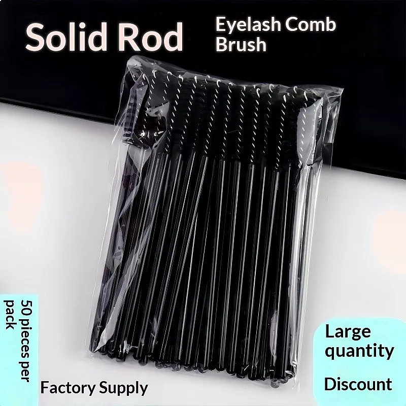 Cross-border Manufacturers Crystal Solid Rod Eyelash Spiral Brush Comb Grafting Curl Beauty Tools