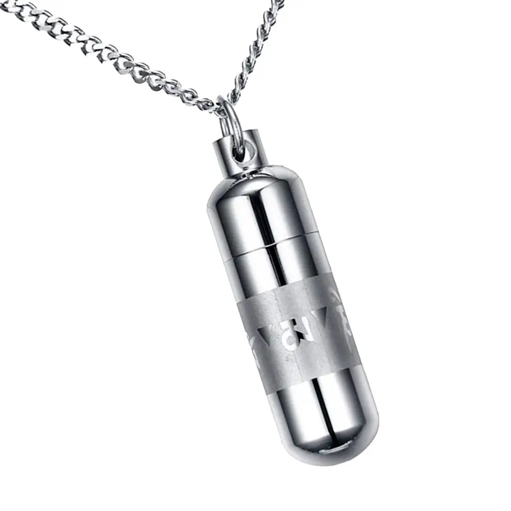 Memorial Urn สร้อยคอ Keepsake จี้ Cremation Ash Funeral คู่