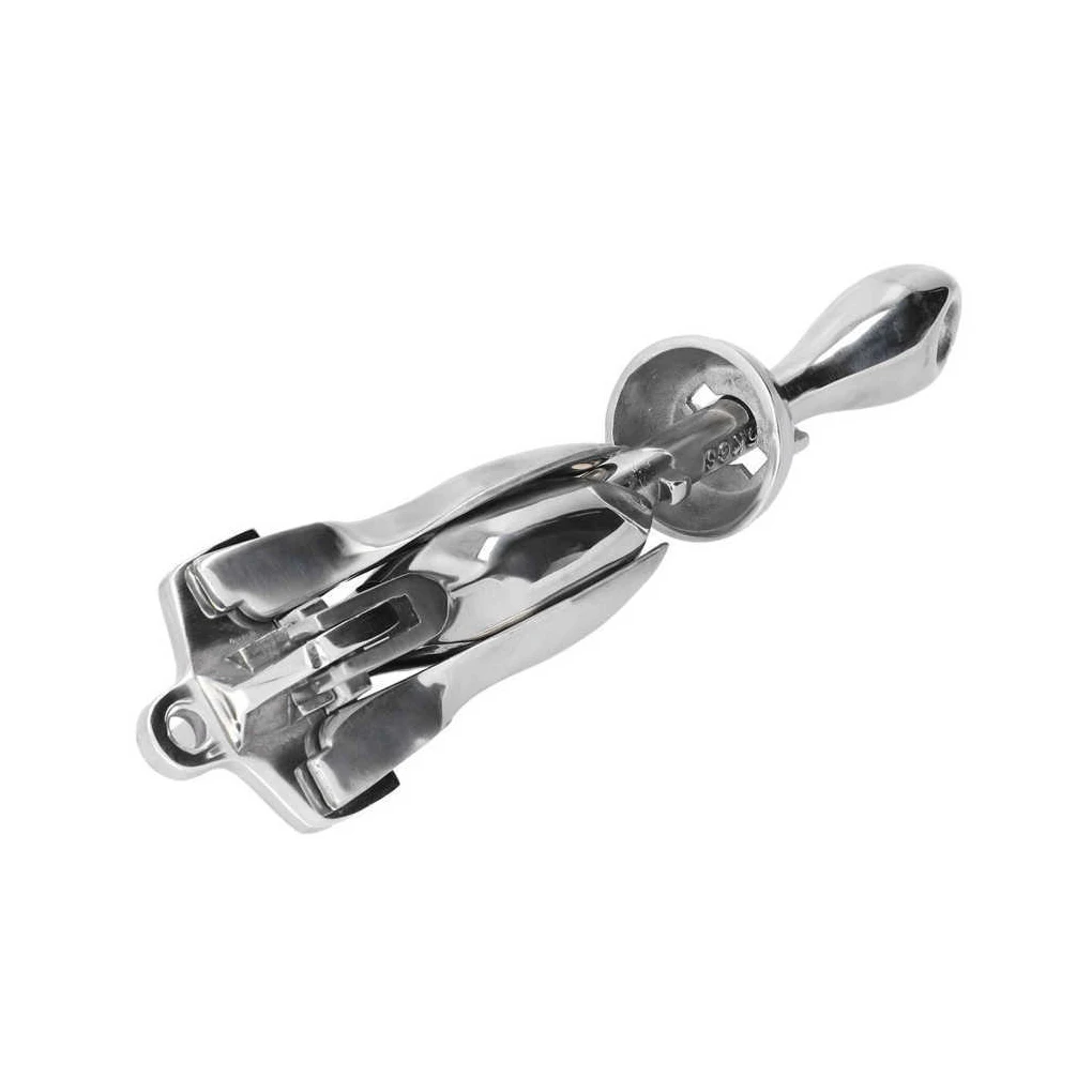 Folding Grapnel 1 5kg Stainless Steel Solid Anchor Docking Umbrella-Type Grapnels Exquisite Craft Kayak Watercraft