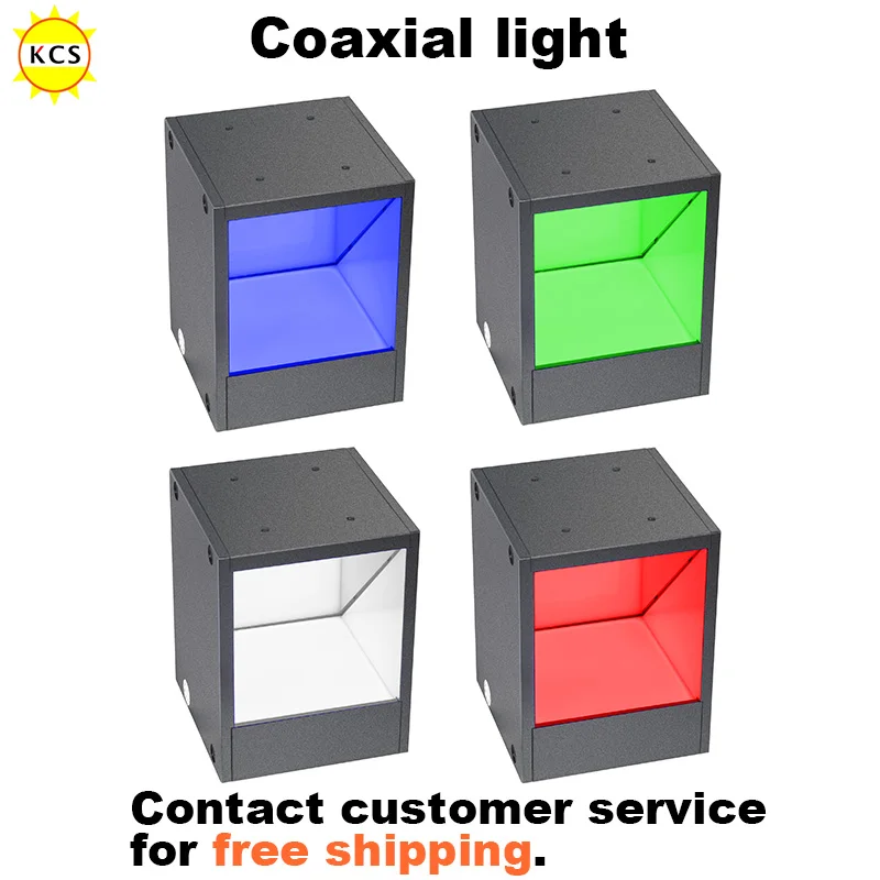 

KCS Coaxial Light DC 24V LED Machine Vision Coaxial Light Industrial Camera Lens LED Lighting Optical Lamps 2PIN