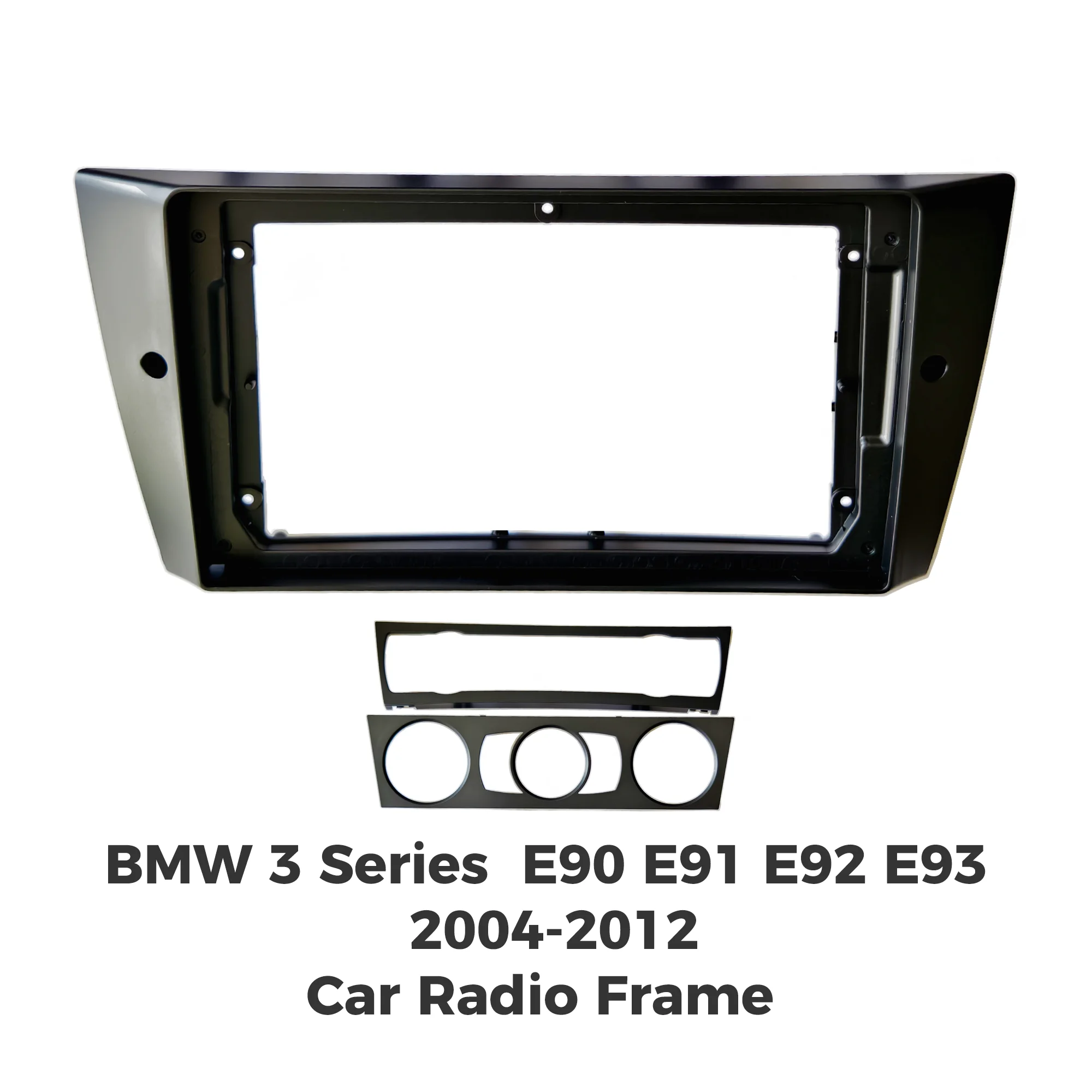 Veicolo Vedio Fascia Telaio da 9 pollici 2 Din Fascia per autoradio per BMW Serie 3 E90 E91 E92 E93 Auto Audio Dash Kit Telaio di installazione