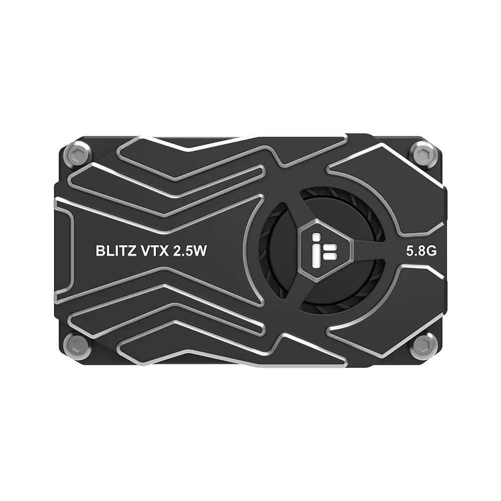 IFlight BLITZ 2.5W 5.8G Long Range FPV VTX, Built-In Microphone Cooling CNC Aluminum Shell IRC Tramp Video Transmitter